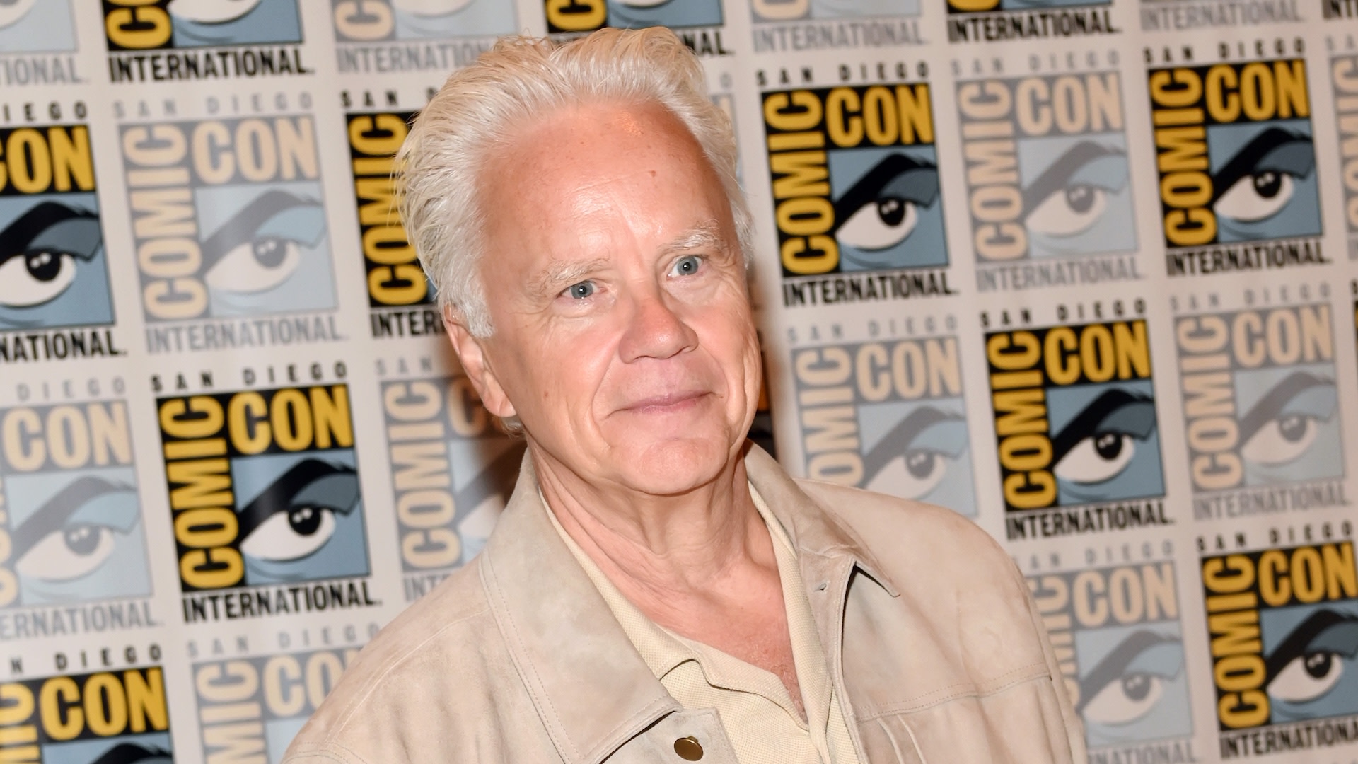 SAN DIEGO, CALIFORNIA - JULY 25: Tim Robbins attends the "Silo" Apple TV press line during 2026 Comic-Con International: San Diego at Hilton Bayfront on July 25, 2026 in San Diego, California.