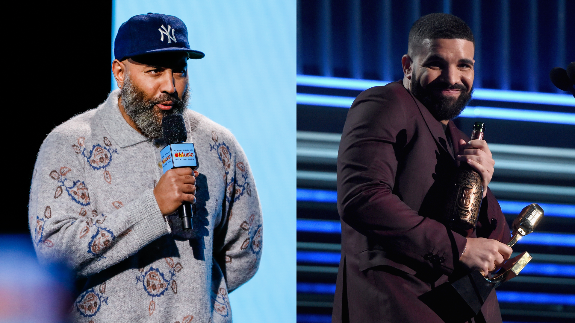 Apple Music's Ebro Darden during a press conference at the Mascone Center during Super Bowl week in San Francisco. Picture date: Thursday February 5, 2026. 

LAS VEGAS, NV - MAY 01: Drake accepts Top Male Artist onstage during the 2019 Billboard Music Awards at MGM Grand Garden Arena on May 1, 2019 in Las Vegas, Nevada.
