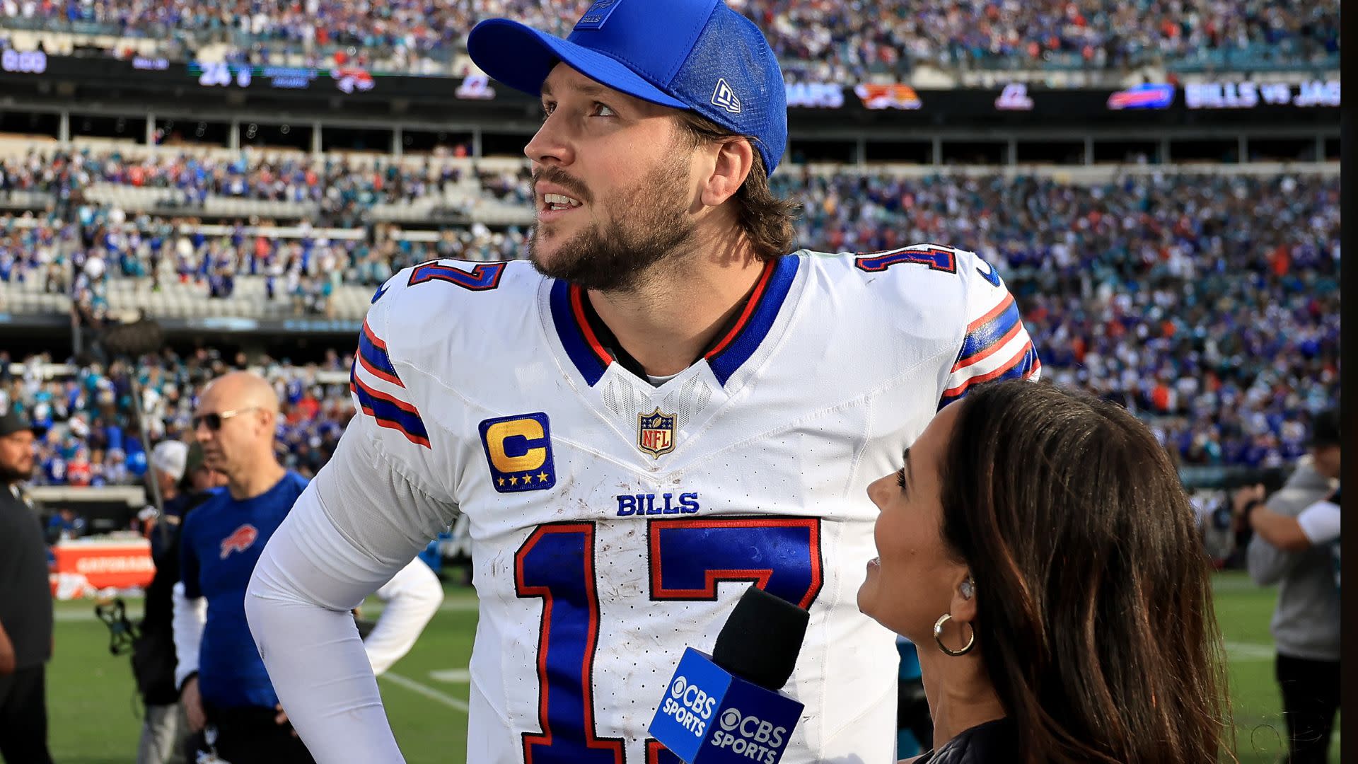 White Woman Nonsense: Tracy Wolfson Slapped Josh Allen on the Butt After Interview