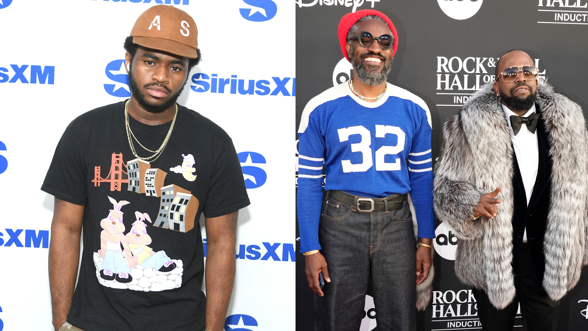 NEW YORK, NEW YORK - AUGUST 13: Ovrkast visits SiriusXM Studios on August 13, 2025 in New York City. 

LOS ANGELES, CALIFORNIA - NOVEMBER 08: (L-R) André 3000 and Big Boi of OutKast attend the 2025 Rock & Roll Hall Of Fame Induction Ceremony at Peacock Theater on November 08, 2025 in Los Angeles, California. 
