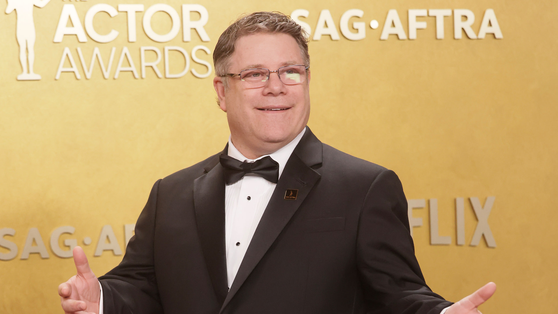 Sean Astin, President, SAG-AFTRA, attends the 32nd Annual Actor Awards at Shrine Auditorium and Expo Hall on March 01, 2026 in Los Angeles, California. 