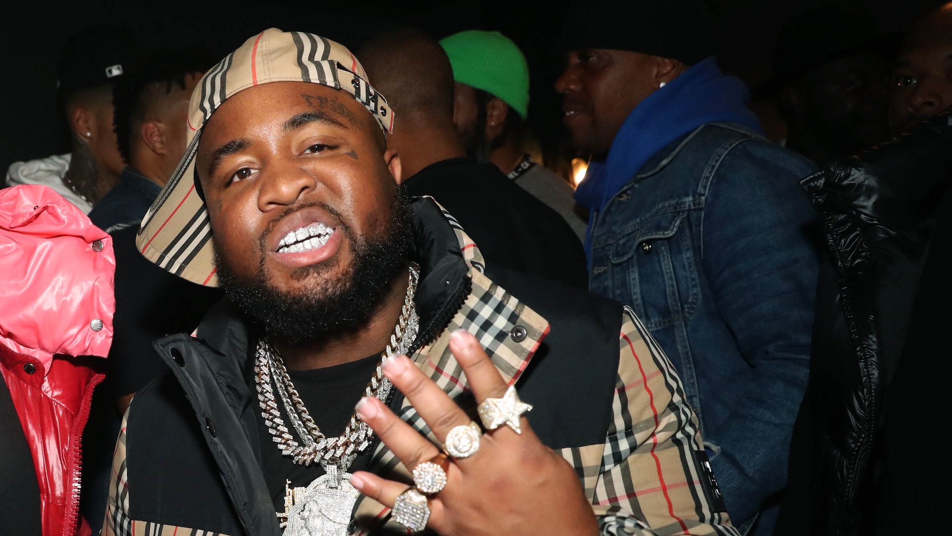 LOS ANGELES, CALIFORNIA - JANUARY 24: (L-R) YFN Lucci and Mo3 attend EMPIRE Celebrates The Grammys at The Reserve on January 24, 2020 in Los Angeles, California.