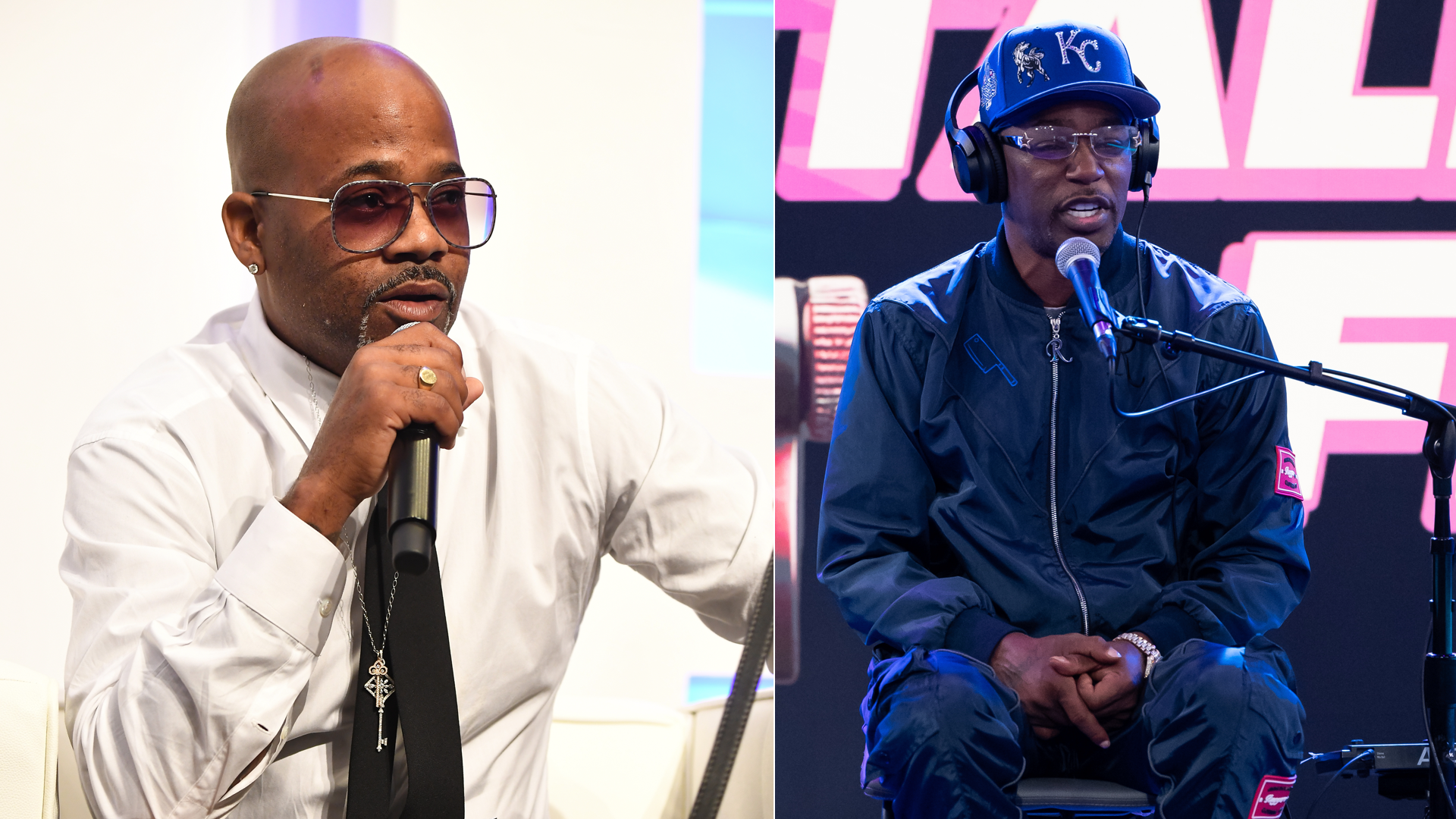 ATLANTA, GA - SEPTEMBER 28: Dame Dash speaks onstage during RollingOut 2018 Ride Conference at Loudermilk Conference Center on September 28, 2018 in Atlanta, Georgia. 

MIAMI BEACH, FLORIDA - DECEMBER 03: Cam'ron visits SiriusXM Studios on December 03, 2025 in Miami Beach, Florida.