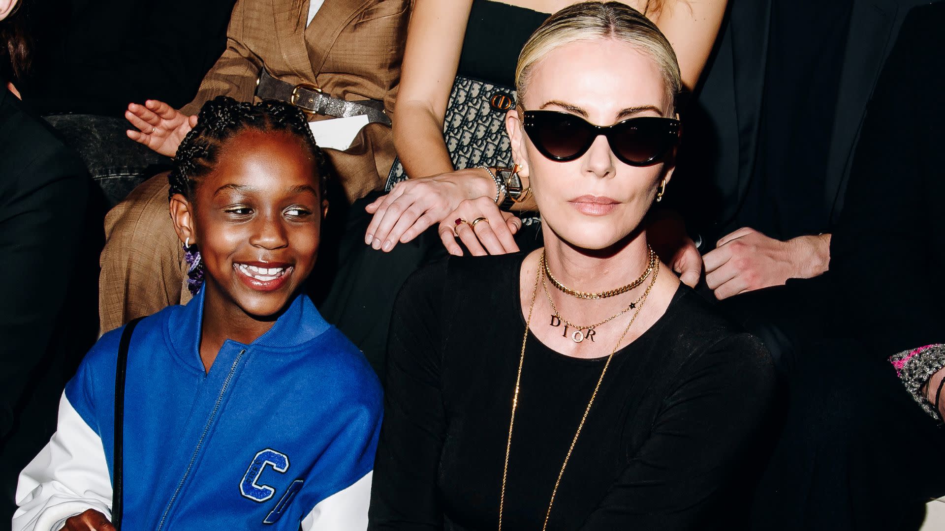 Charlize Theron Takes Her Two Daughters to Disneyland