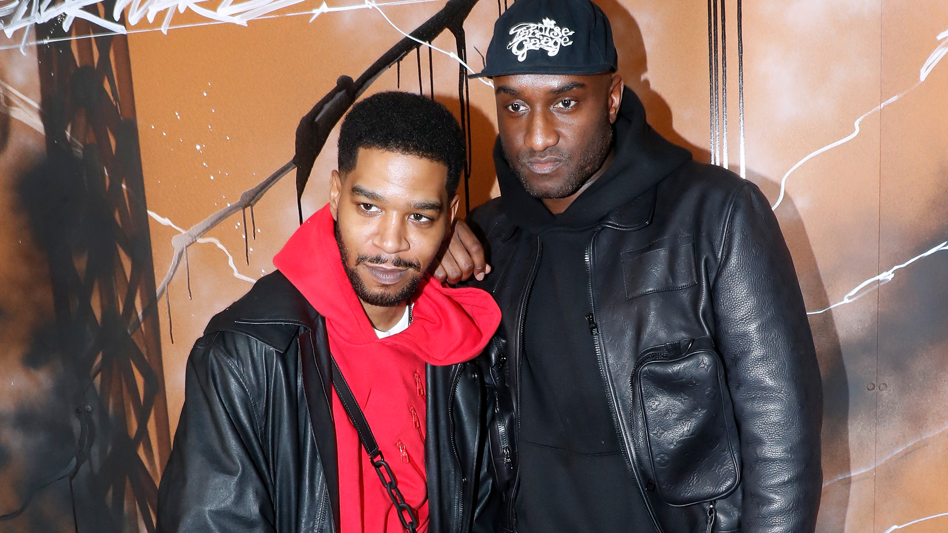Rapper Kid Cudi and Stylist Virgil Abloh pose after the Louis Vuitton Menswear Fall/Winter 2019-2020 show as part of Paris Fashion Week on January 17, 2019 in Paris, France.