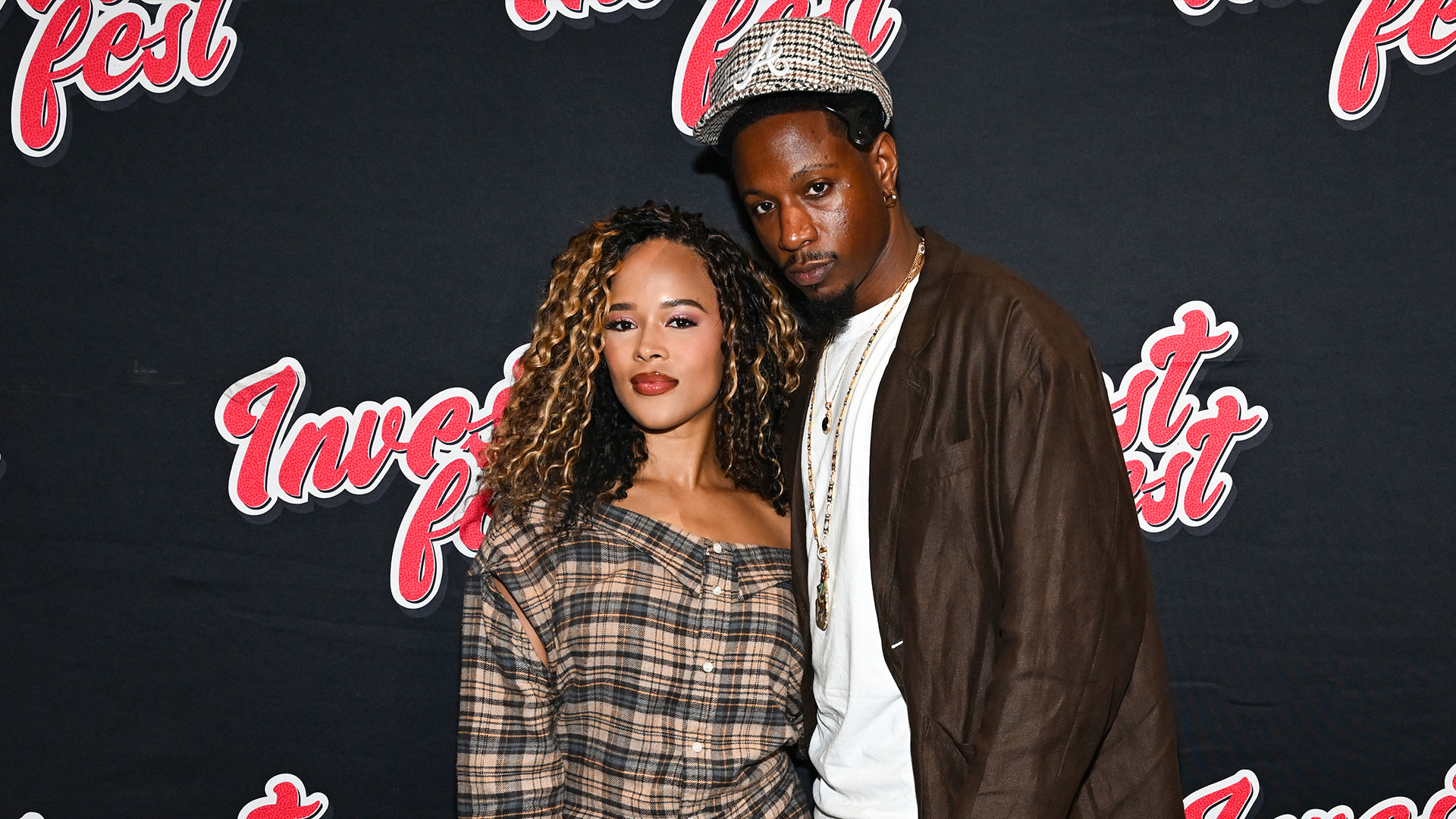 Serayah McNeill and Joey Bada$$ attend 2026 Invest Fest at Georgia World Congress Center on August 8, 2026 in Atlanta, Georgia.
