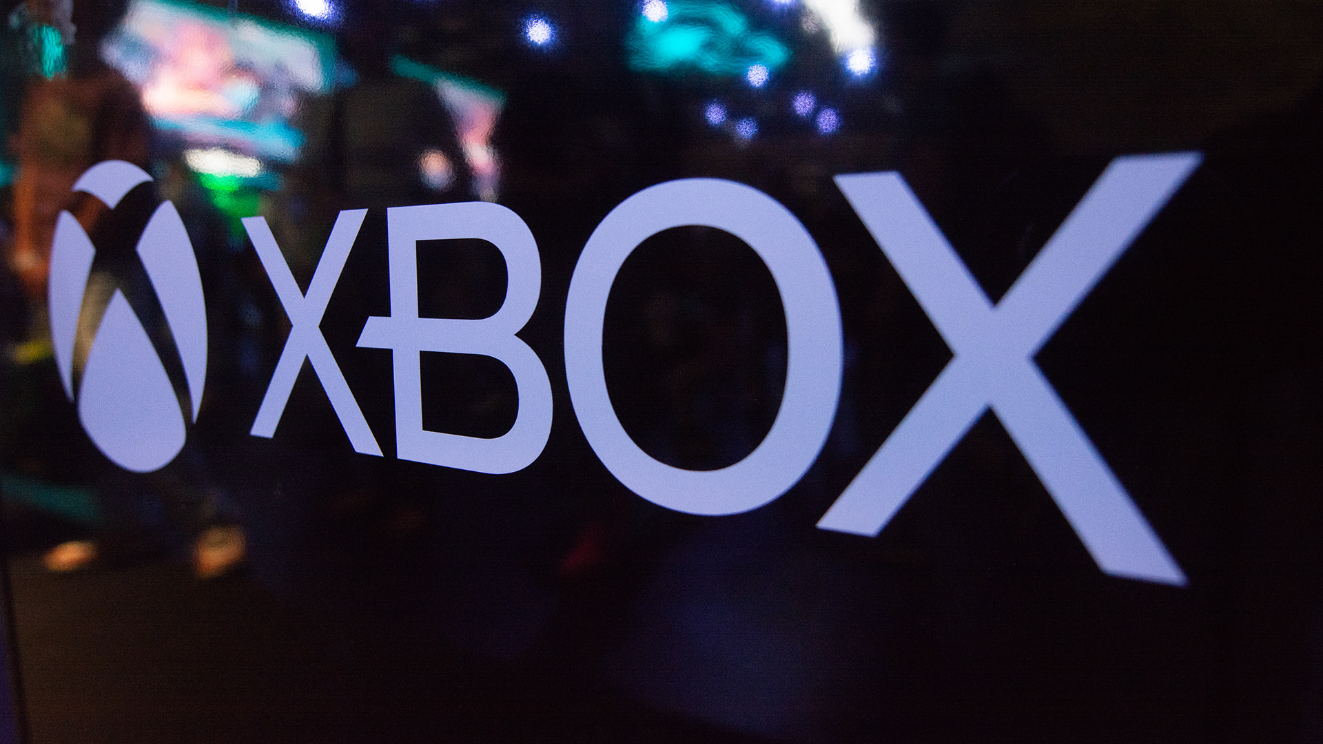 An Xbox sign is seen at the Xbox booth at the Cologne trade fair center in Cologne, Germany, on August 21, 2025, on the second day of Gamescom 2025 
