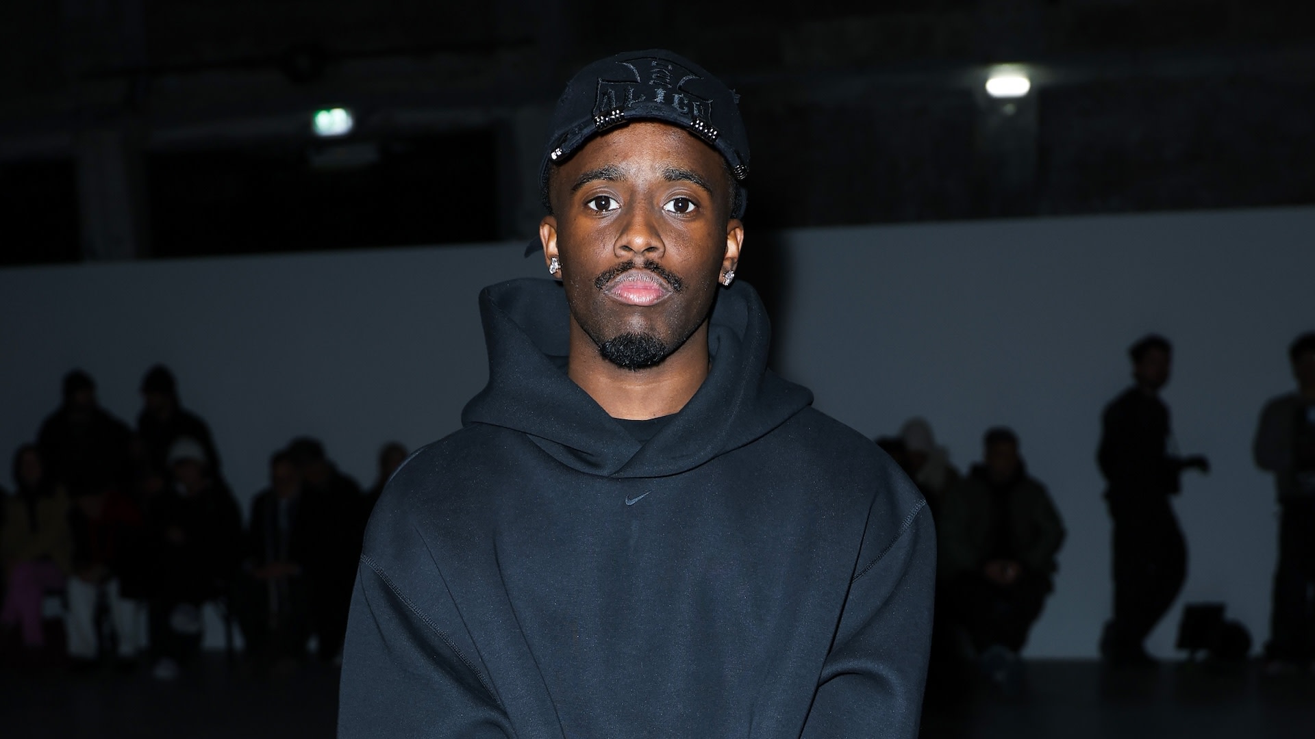 PARIS, FRANCE - JANUARY 20: (EDITORIAL USE ONLY - For Non-Editorial use please seek approval from Fashion House) Kai Cenat attends the 424 Menswear Fall/Winter 2026-2027 show as part of Paris Fashion Week on January 20, 2026 in Paris, France.