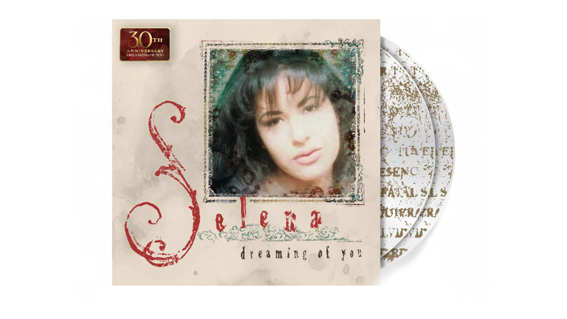 Album cover featuring Selena with "Dreaming of You" text and 30th anniversary edition label.