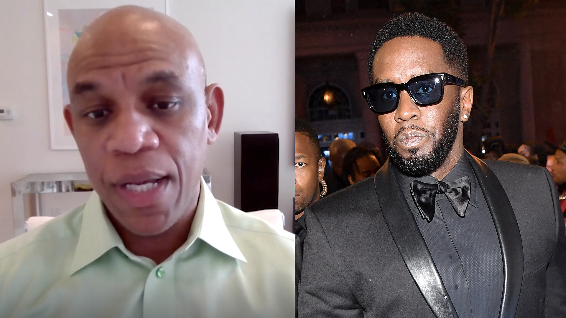 (L-R) Sharay 'The Punisher' Hayes and Diddy.