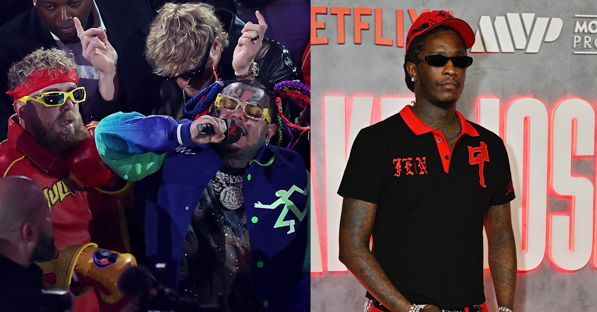 6ix9ine Thanks Young Thug for Watching His Walkout With Jake Paul