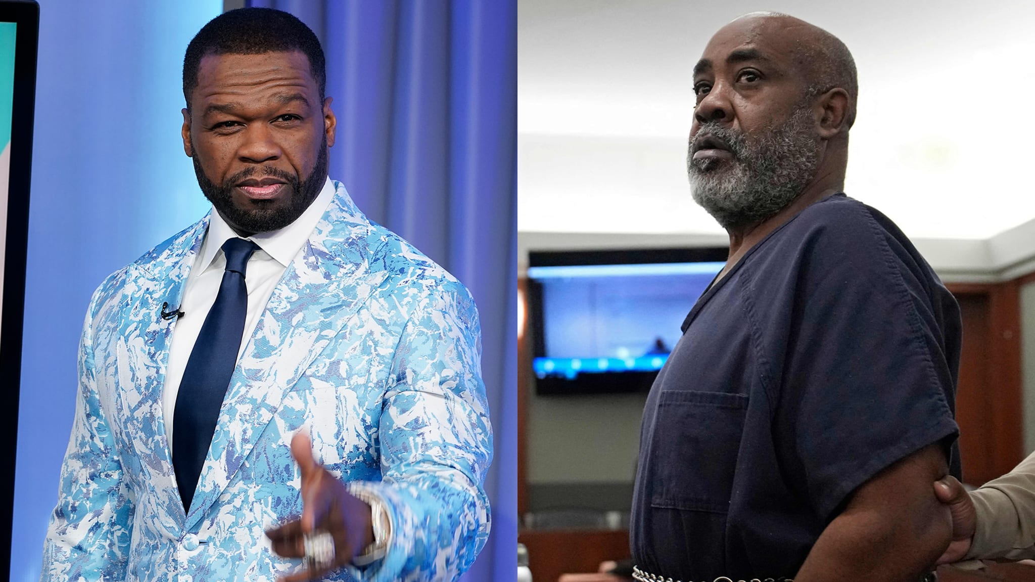Curtis "50 Cent" Jackson visits "Fox & Friends," and Duane "Keefe D" Davis, 60, walks out after a court appearance in Las Vegas.