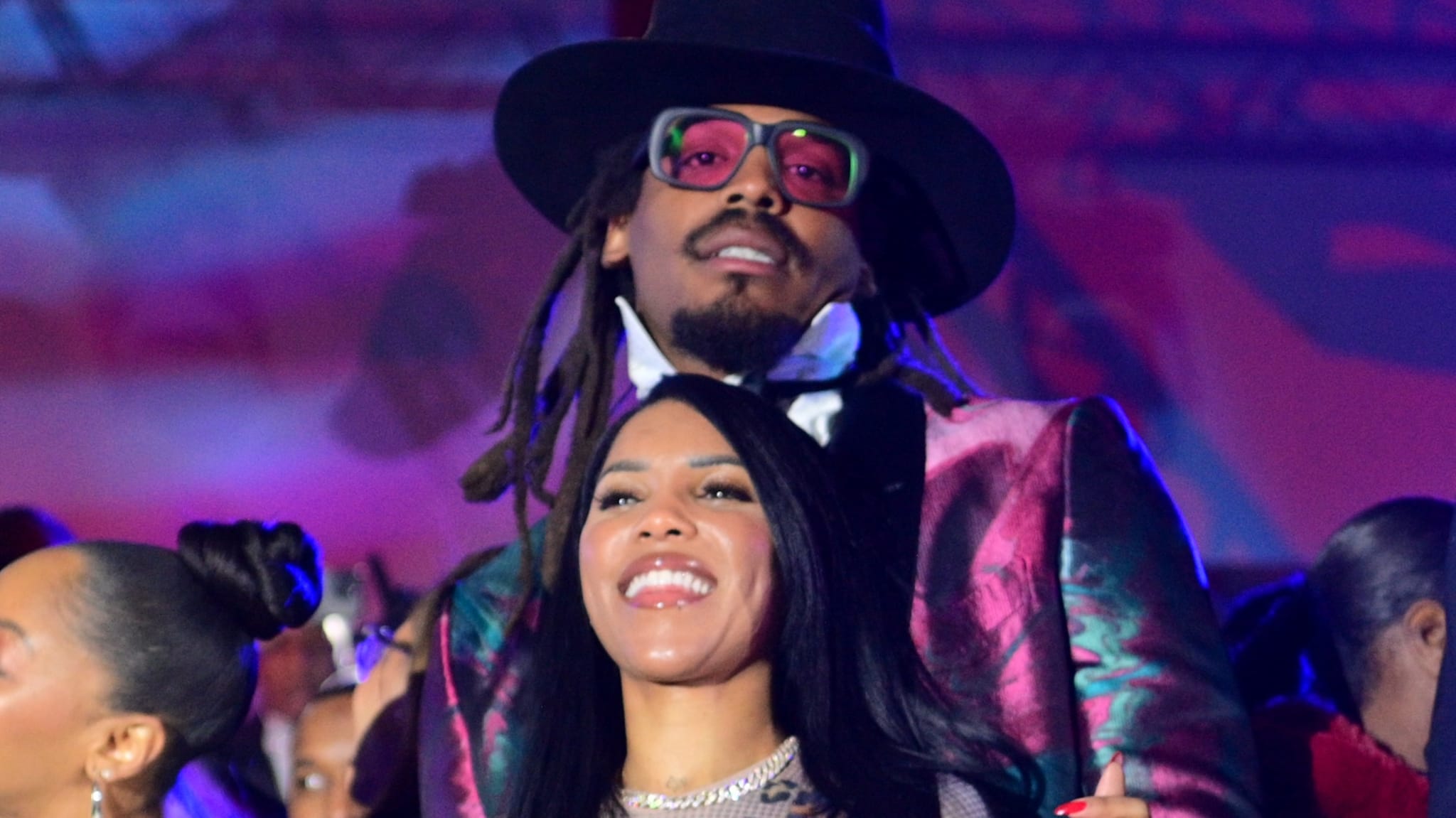Cam Newton and Jasmin Brown