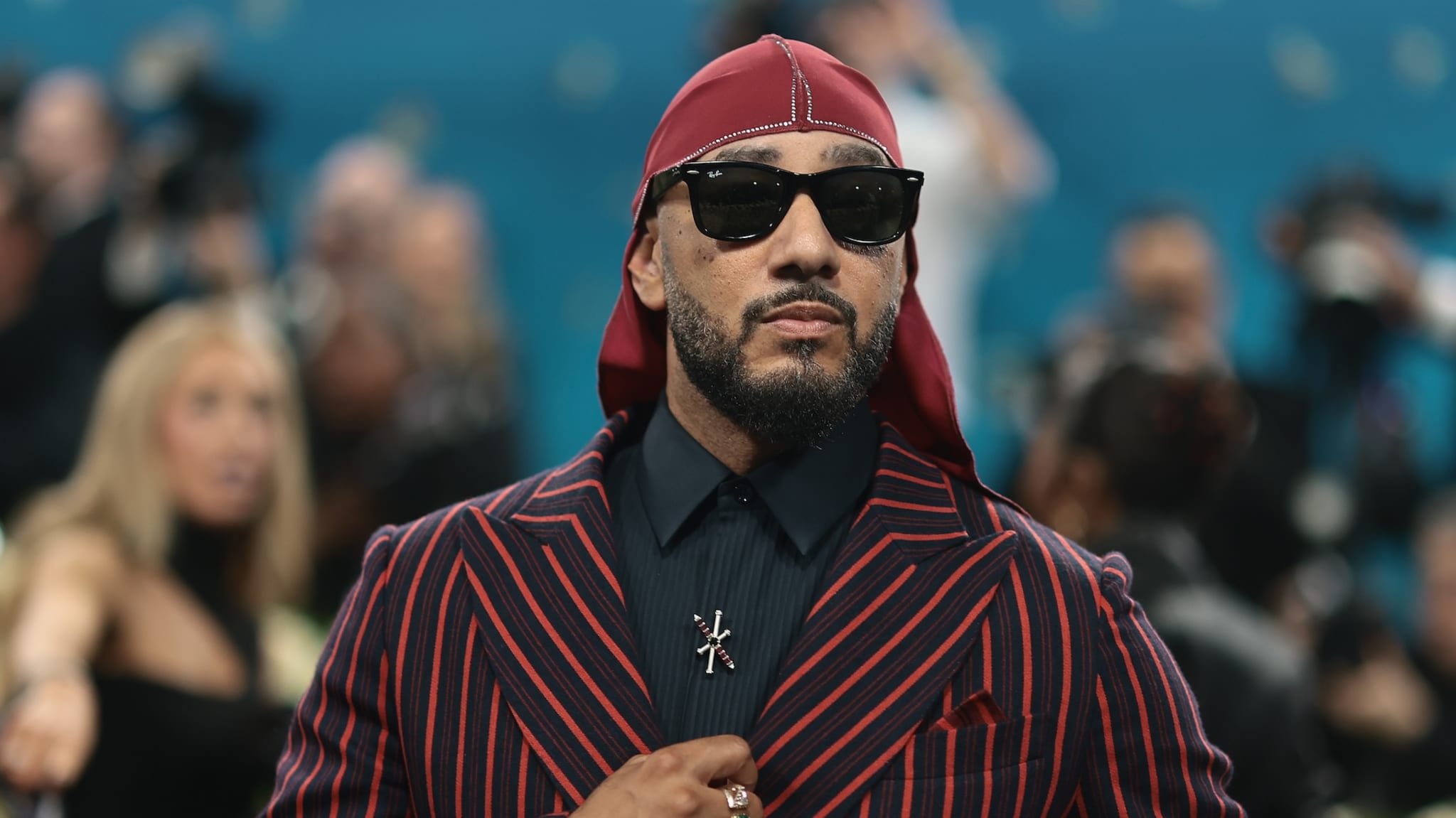 NEW YORK, NEW YORK - MAY 05: Swizz Beatz attends the 2025 Met Gala Celebrating "Superfine: Tailoring Black Style" at Metropolitan Museum of Art on May 05, 2025 in New York City.