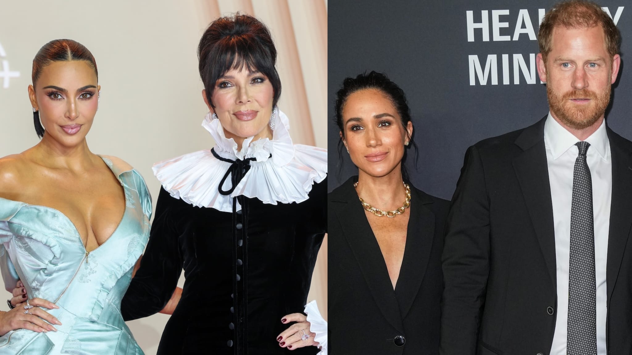 Kim Kardashian, Kris Jenner, Meghan Markle, Prince Harry