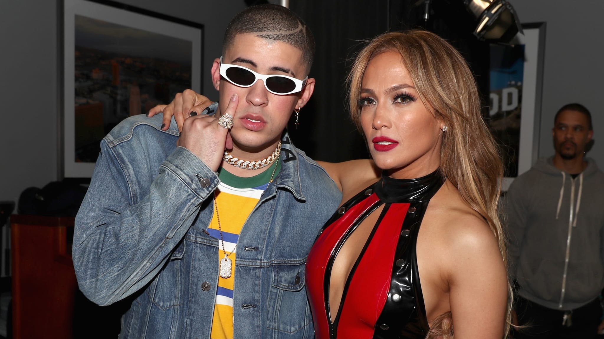 Bad Bunny and Jennifer Lopez