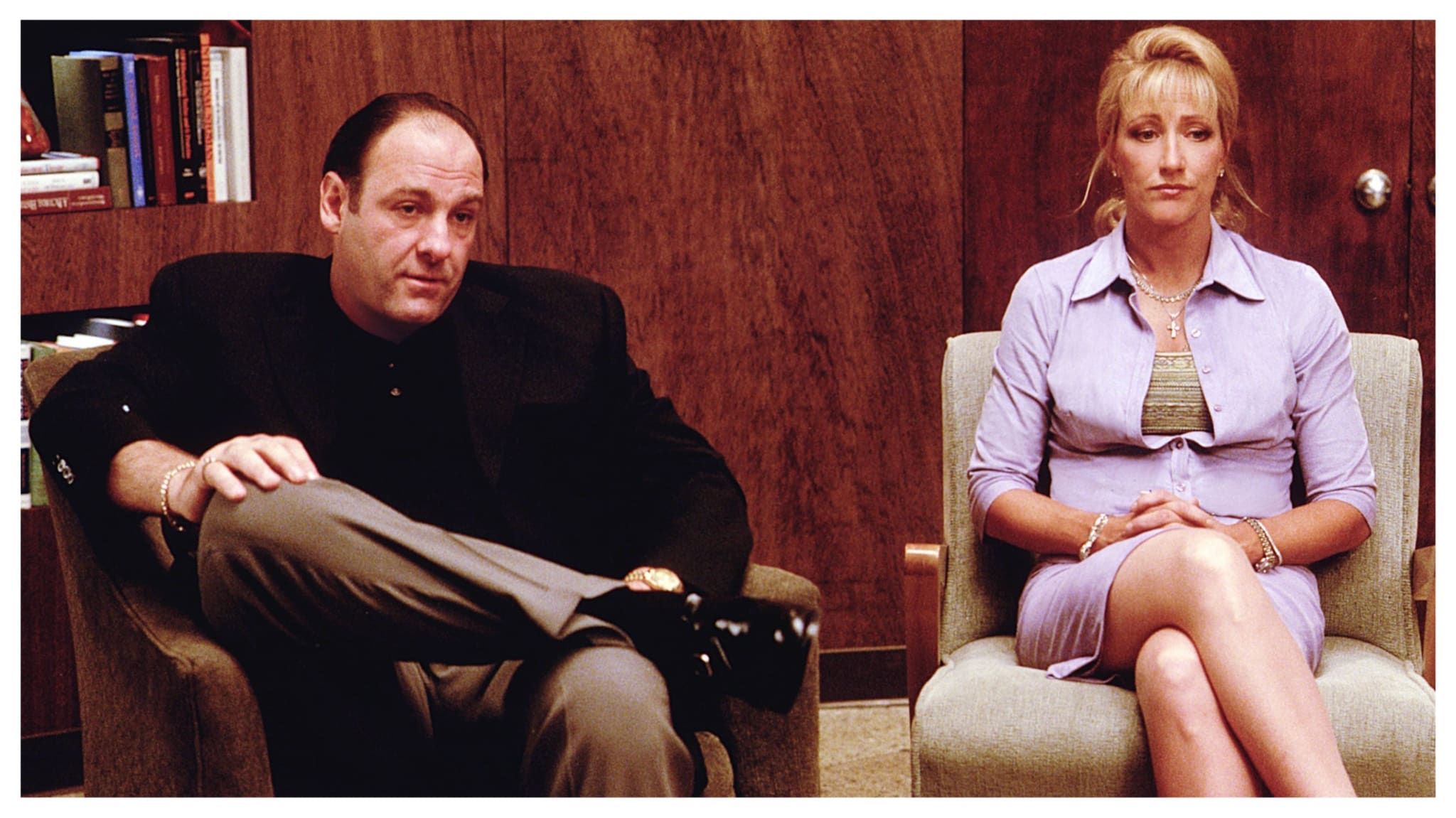 James Gandolfini and Edie Falco in 'The Sopranos'
