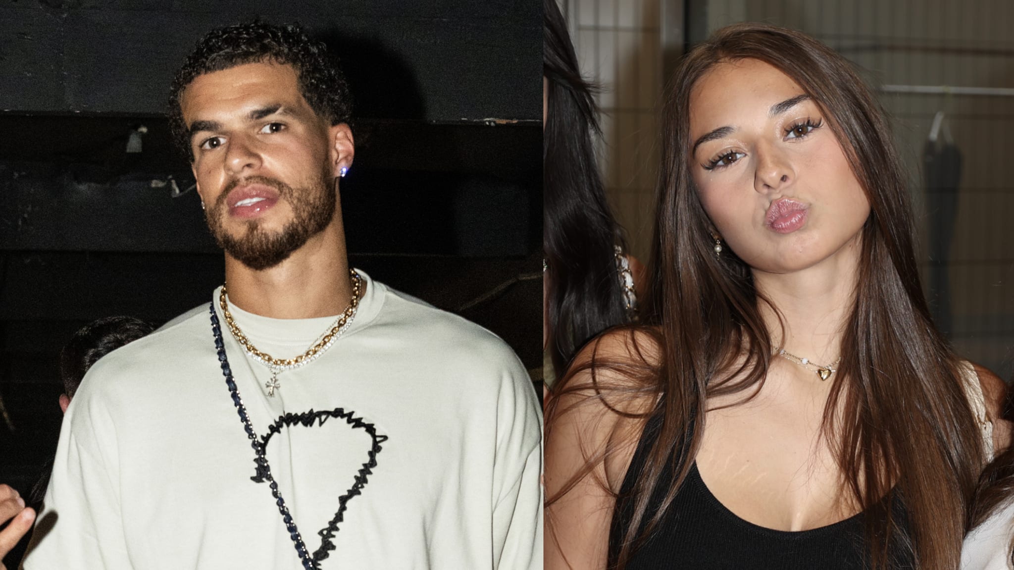 (L-R) Michael Porter Jr. and Sophie Rain.