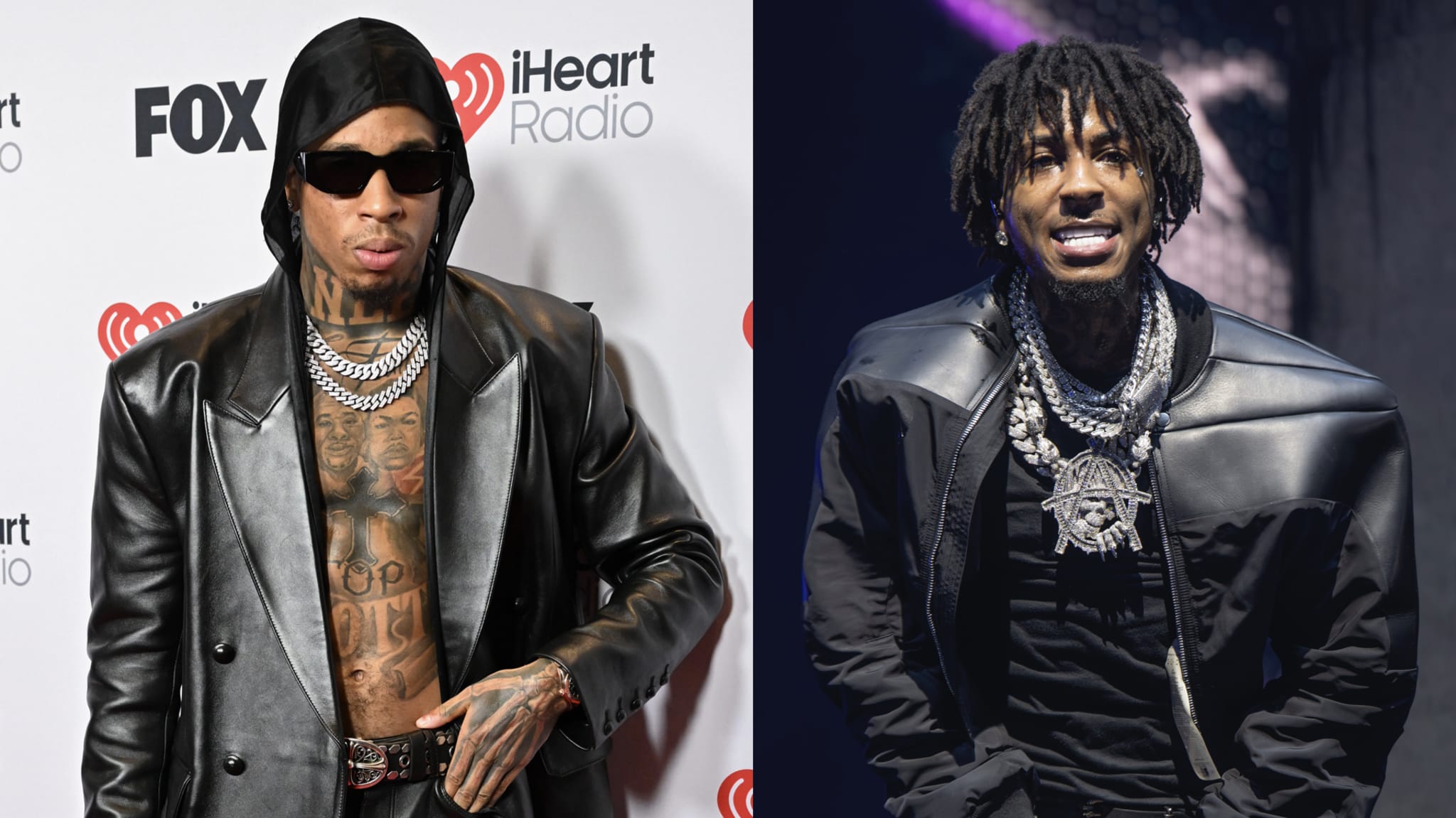 (L-R) NLE Choppa and NBA Youngboy.