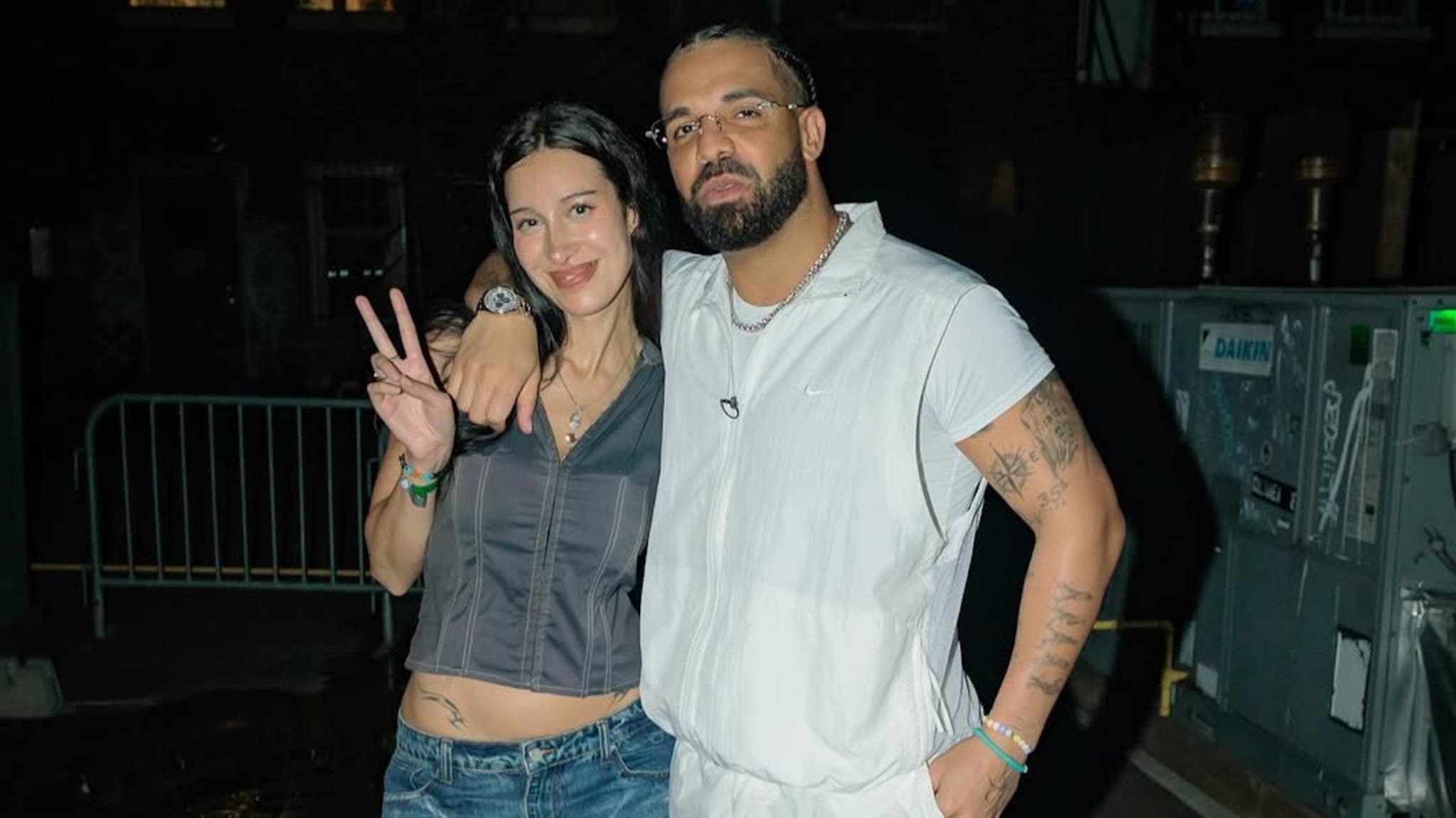 Julia Wolf and Drake