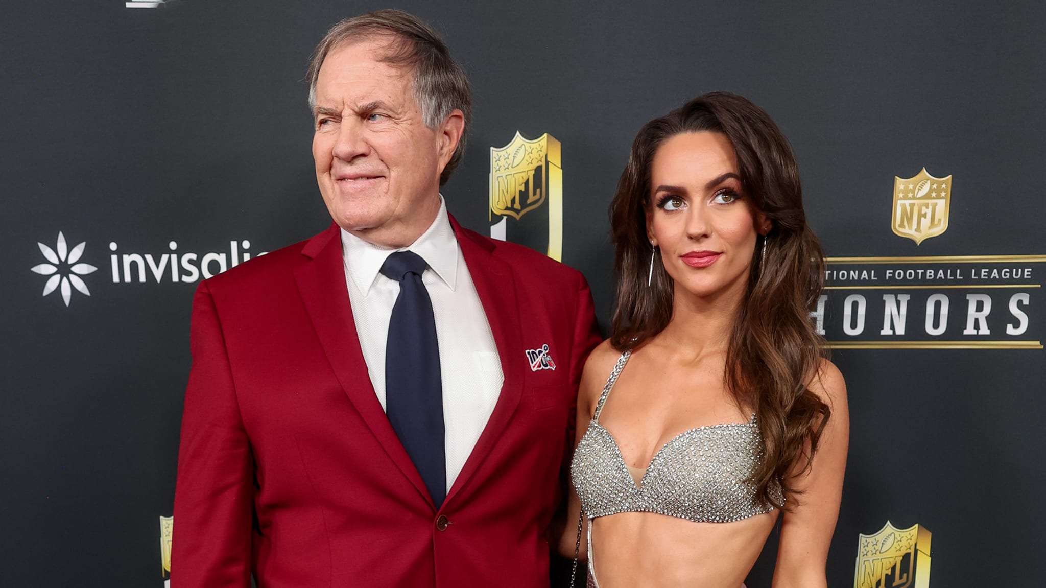 Bill Belichick and Jordon Hudson at the 14th Annual NFL Honors.
