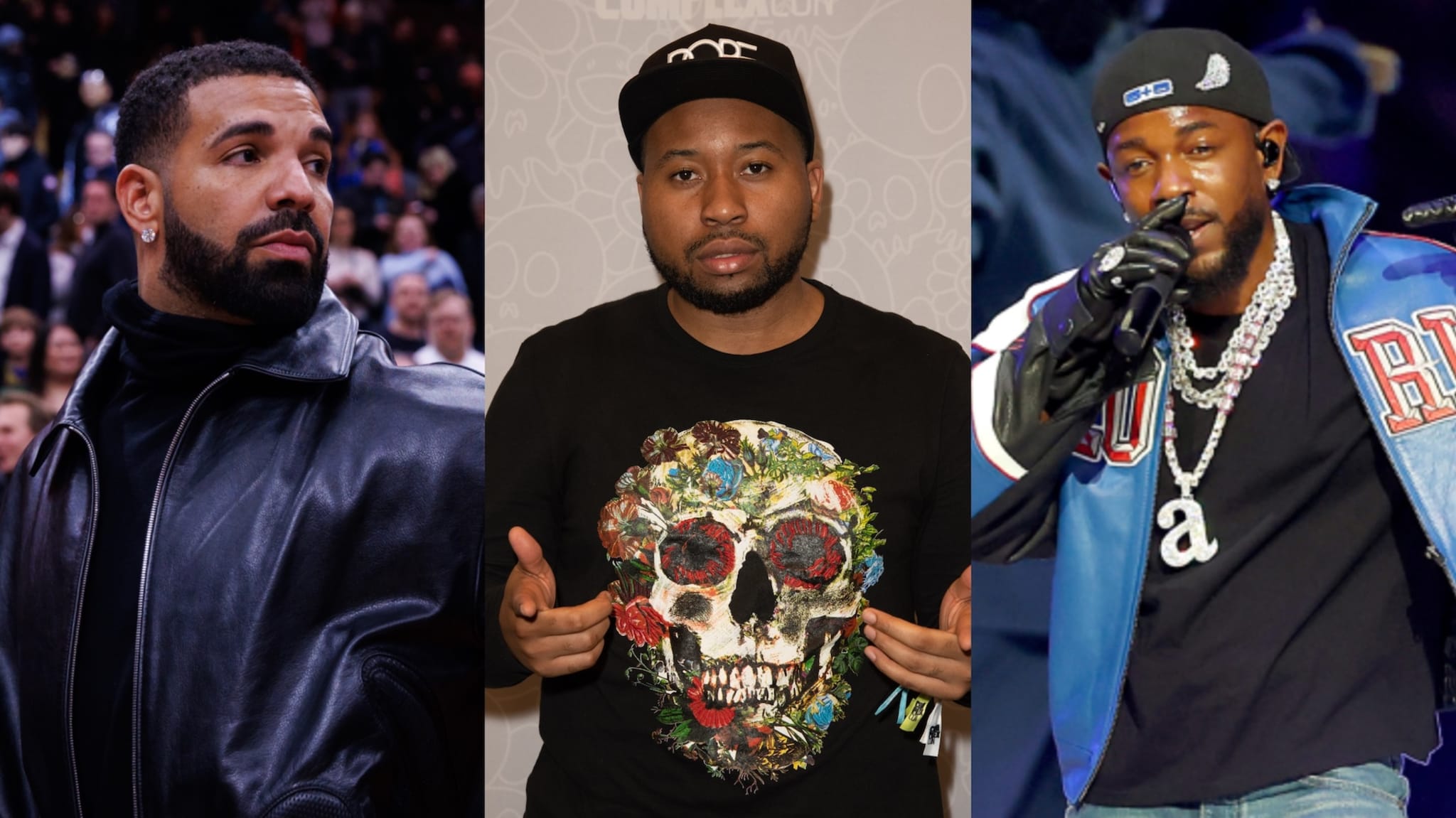 Drake, Akademiks, and Kendrick Lamar