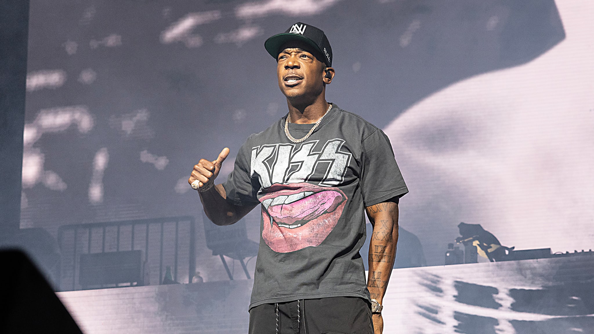 Ja Rule performs at PNC Music Pavilion on September 14, 2025 in Charlotte, North Carolina. 