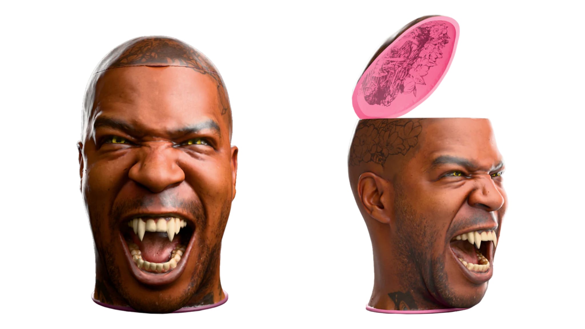 Kid Cudi's vampire popcorn bucket.