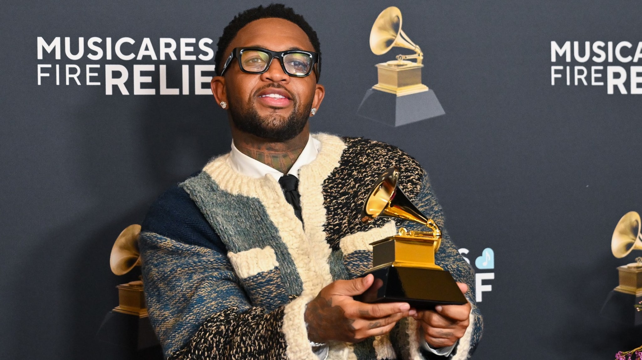 Mustard at the 67th GRAMMY Awards held at the Crypto.com Arena on February 2, 2025 in Los Angeles, California.