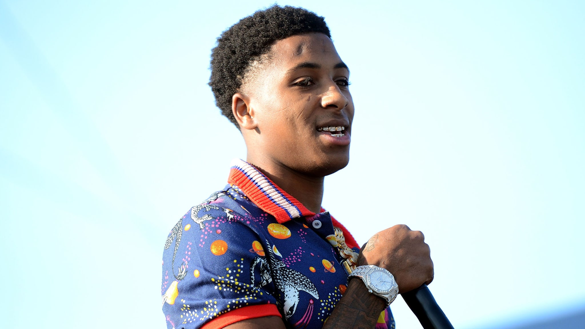 Rapper Youngboy performs onstage during the Day N Night Festival at Angel Stadium of Anaheim.