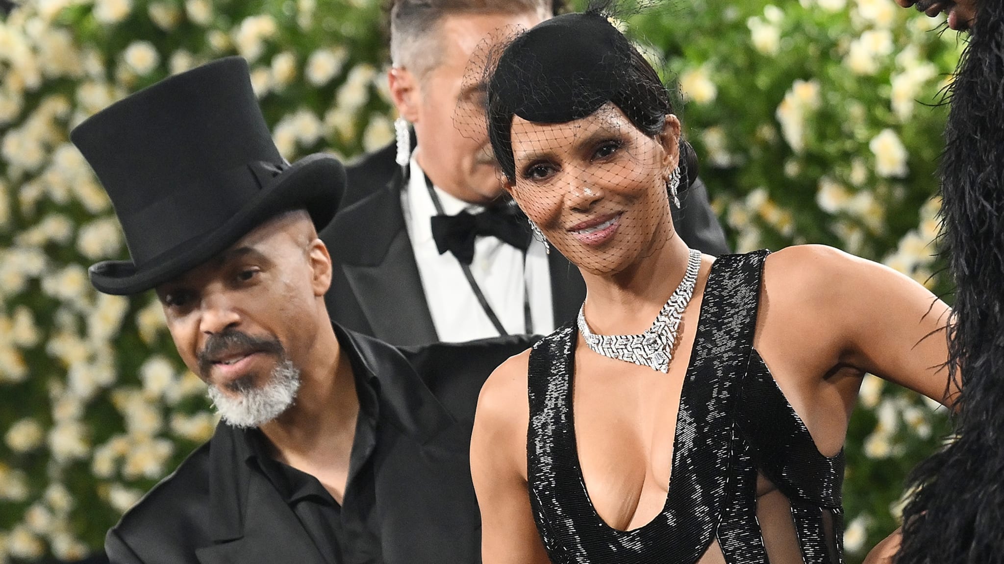 Van Hunt, Halle Berry at The 2025 Met Gala Celebrating "Superfine: Tailoring Black Style" held at the Metropolitan Museum of Art on May 05, 2025 in New York, New York. 