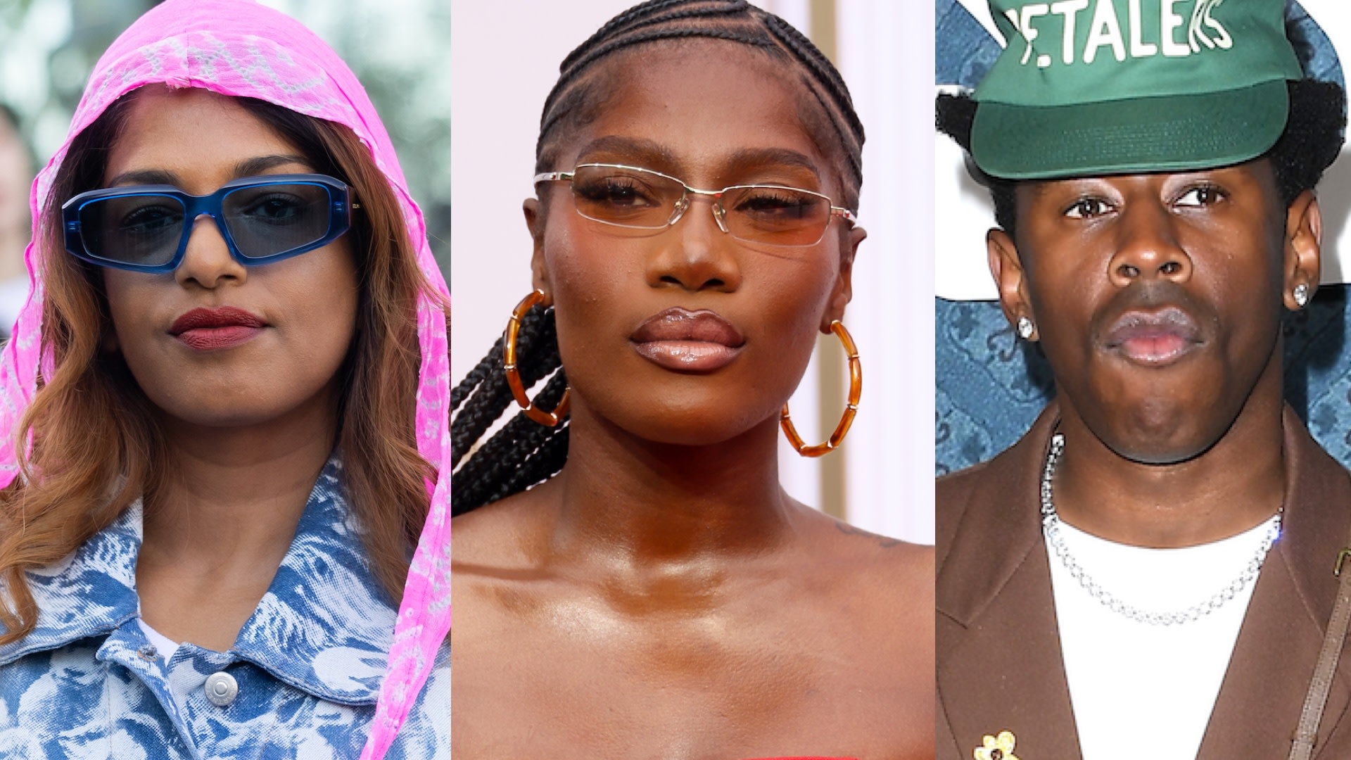 (L-R) MIA, Doechii and Tyler, the Creator.