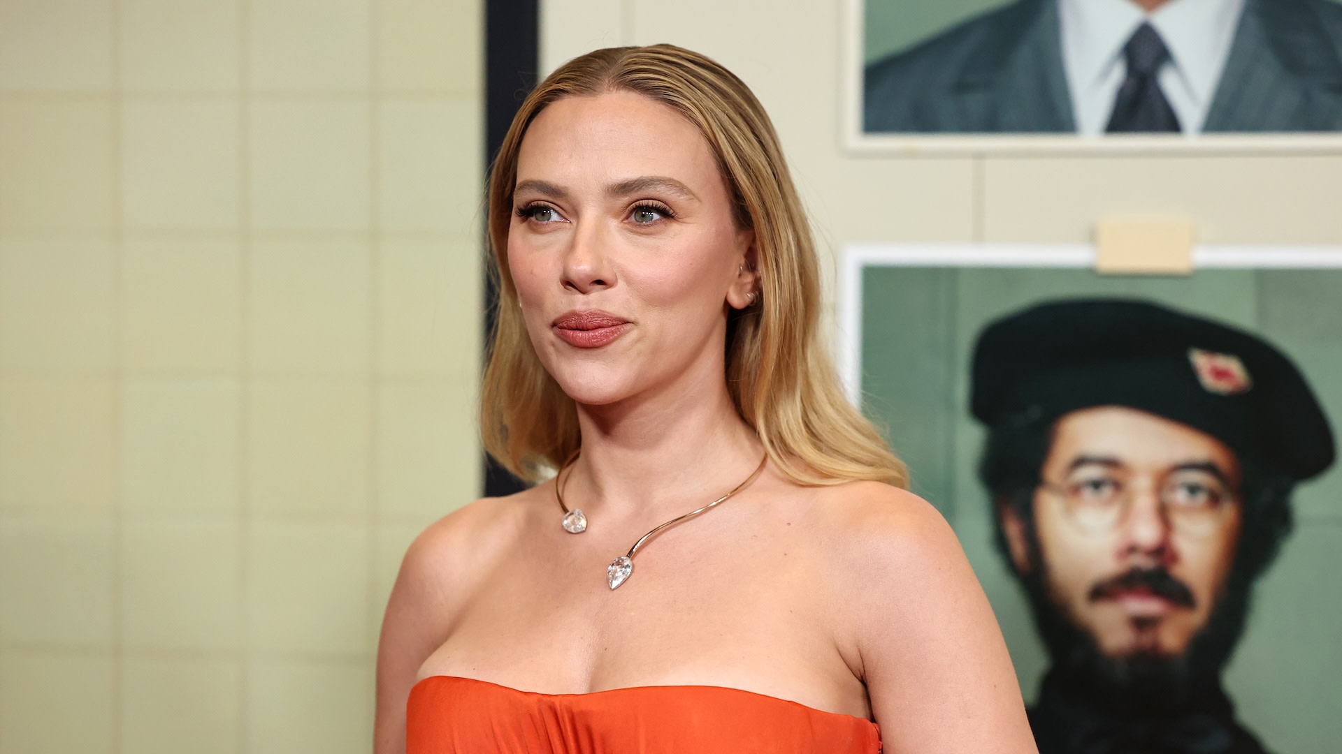 Scarlett Johansson attends Focus Features' "The Phoenician Scheme" New York Premiere at Jazz at Lincoln Center on May 28, 2025 in New York City.