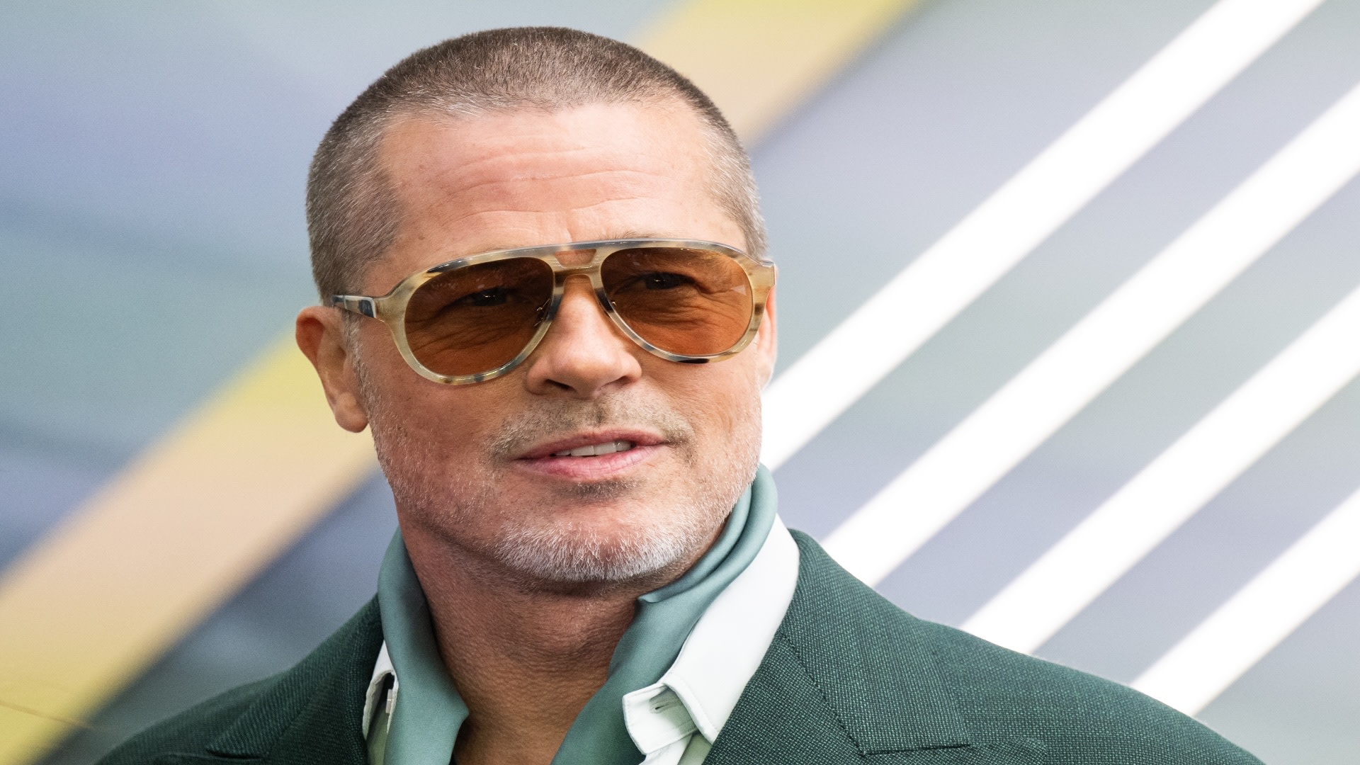 Brad Pitt at the F1 movie premiere