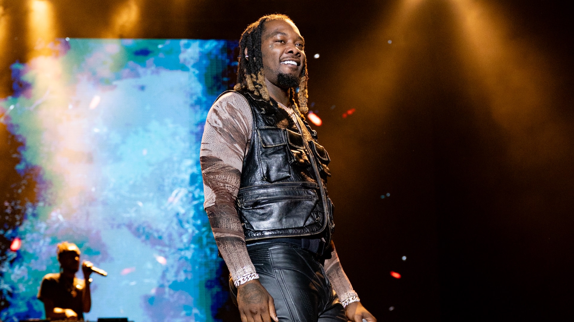 MILWAUKEE, WISCONSIN - JUNE 27: Offset performs onstage during day 5 at Summerfest 2025 at Henry Maier Festival Park on June 27, 2025 in Milwaukee, Wisconsin.