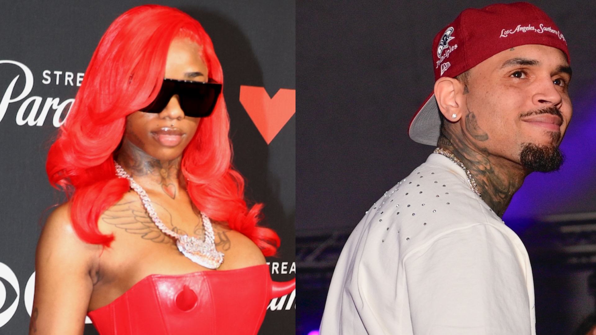 Sexyy Red and Chris Brown