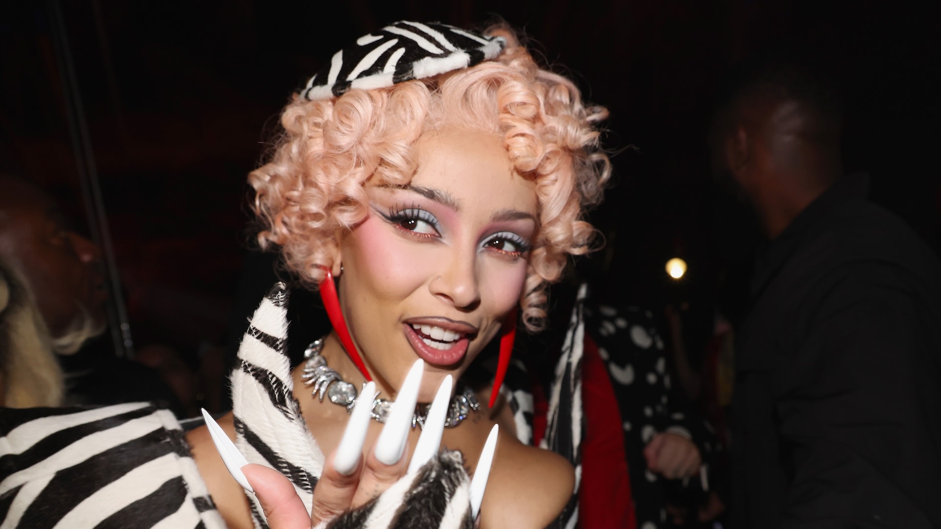 NEW YORK, NEW YORK - SEPTEMBER 29: Doja Cat attends Doja Cat's "VIE" Album Launch Celebration on September 29, 2025 in New York City.