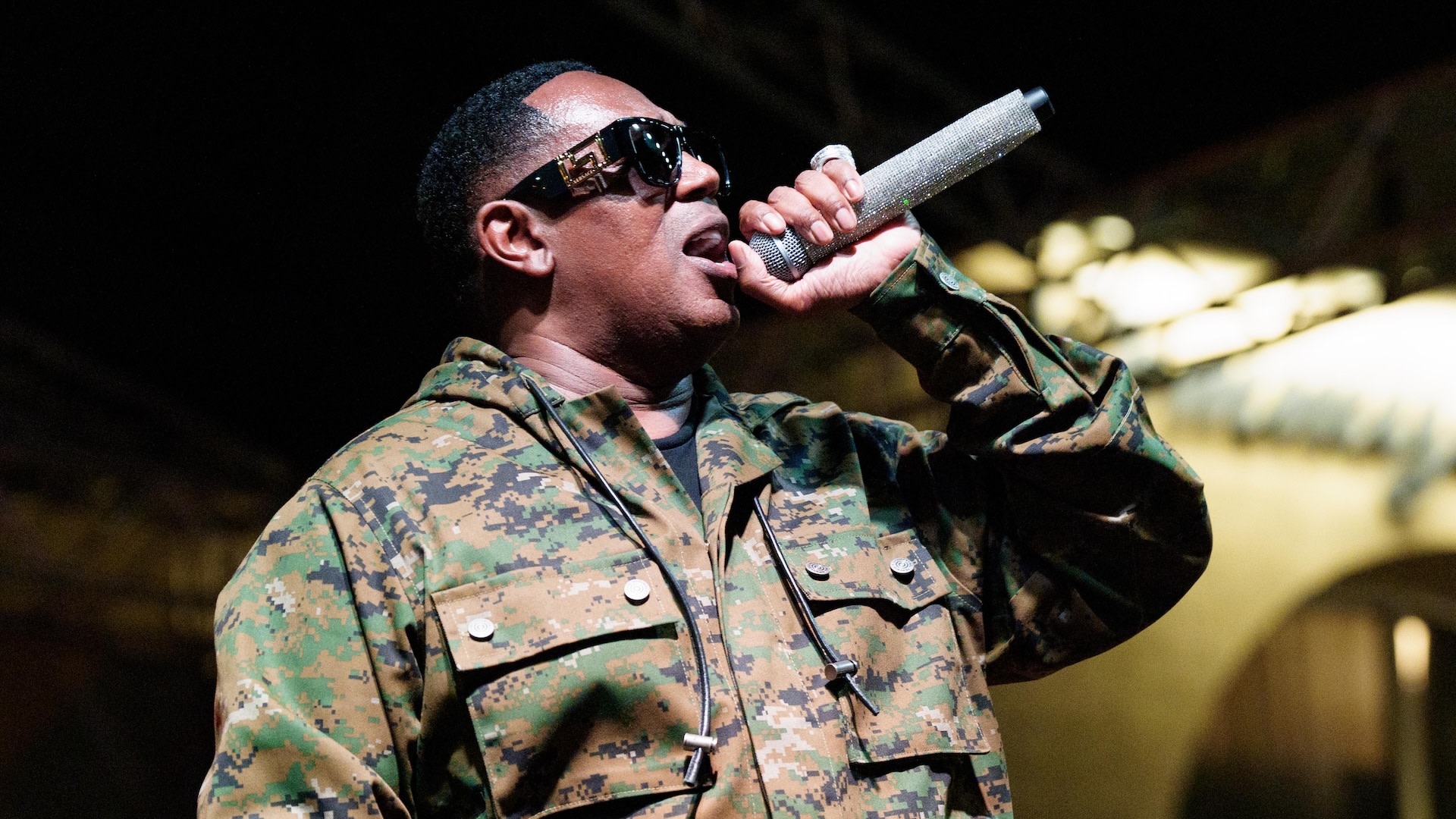 NEW ORLEANS, LOUISIANA - OCTOBER 18: Percy Miller aka Master P performs with The Soul Rebels during 2025 NOLA Funk Fest at Spanish Plaza on October 18, 2025 in New Orleans, Louisiana.