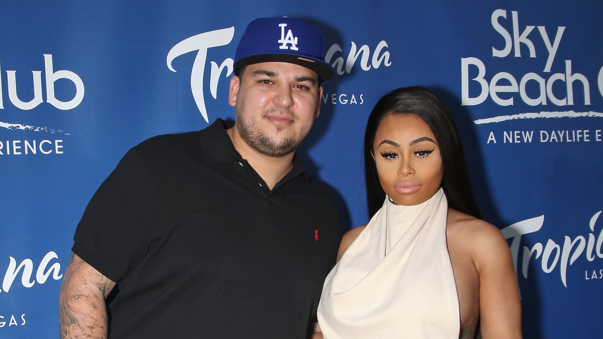 LAS VEGAS, NV - MAY 28: Television personality Rob Kardashian (L) and model Blac Chyna attend the Sky Beach Club at the Tropicana Las Vegas on May 28, 2016 in Las Vegas, Nevada.