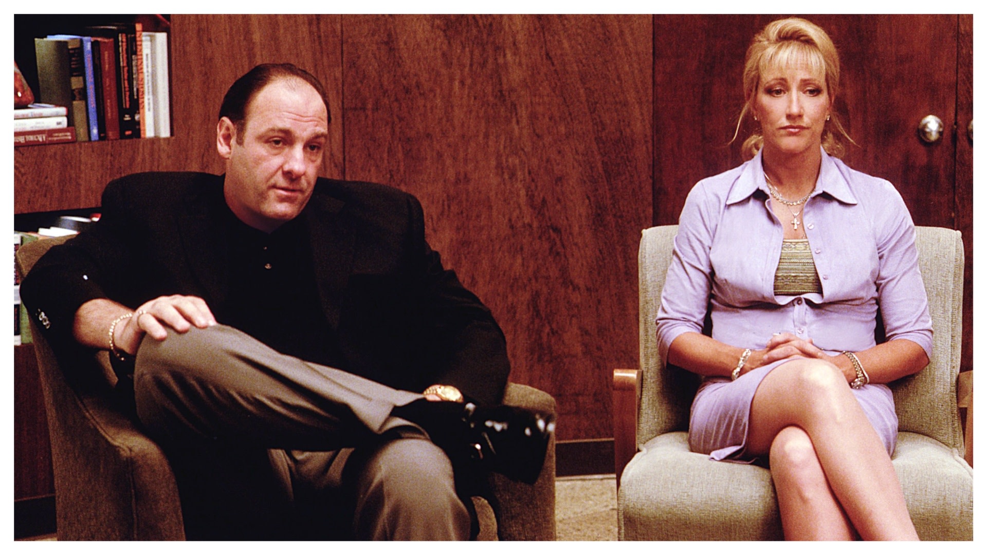 James Gandolfini and Edie Falco in 'The Sopranos'