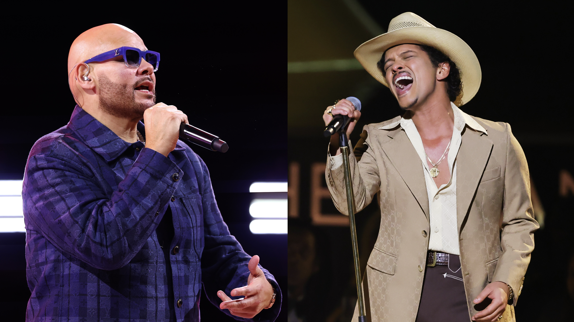 Fat Joe performs halftime during a preseason game between Philadelphia 76ers and New York Knicks on October 02, 2025 in Abu Dhabi, United Arab Emirates. 

LOS ANGELES, CALIFORNIA - FEBRUARY 02: Bruno Mars performs onstage during the 67th Annual GRAMMY Awards at Crypto.com Arena on February 02, 2025 in Los Angeles, California. 
