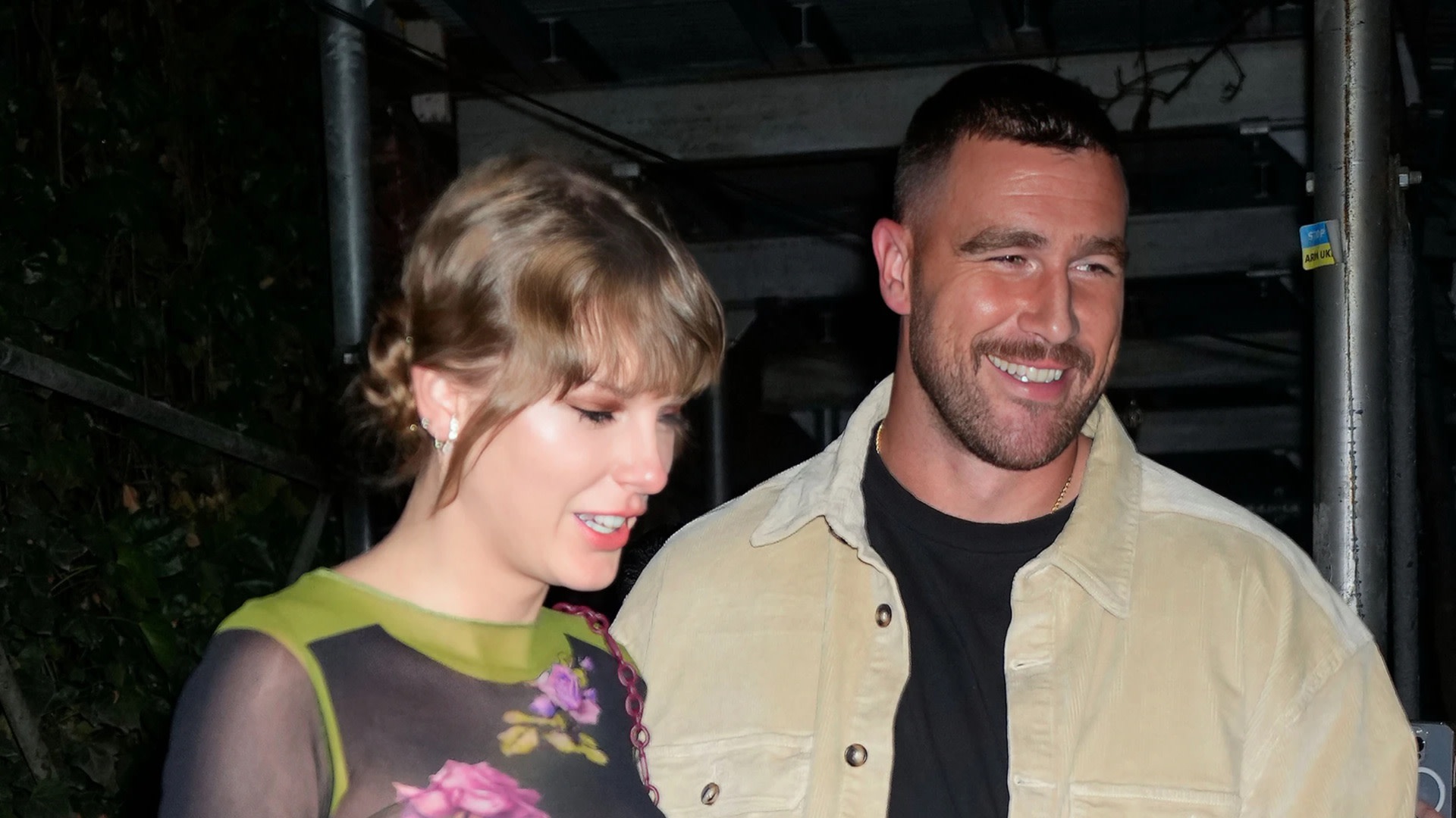 Taylor Swift and Travis Kelce publicly confirmed they were a couple when they were spotted out in New York City holding hands in October 2023.