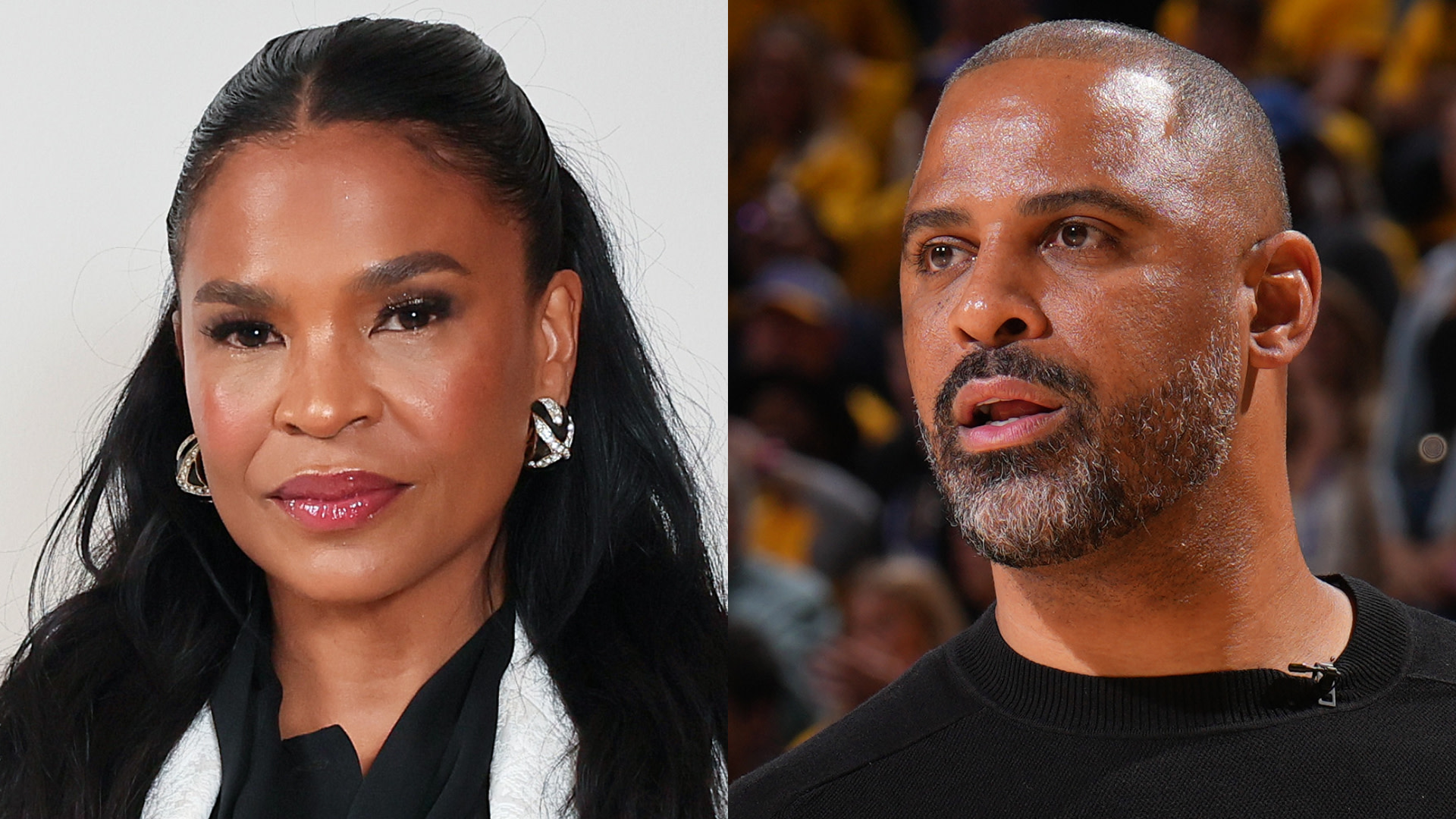 (L-R) Nia Long and Ime Udoka.