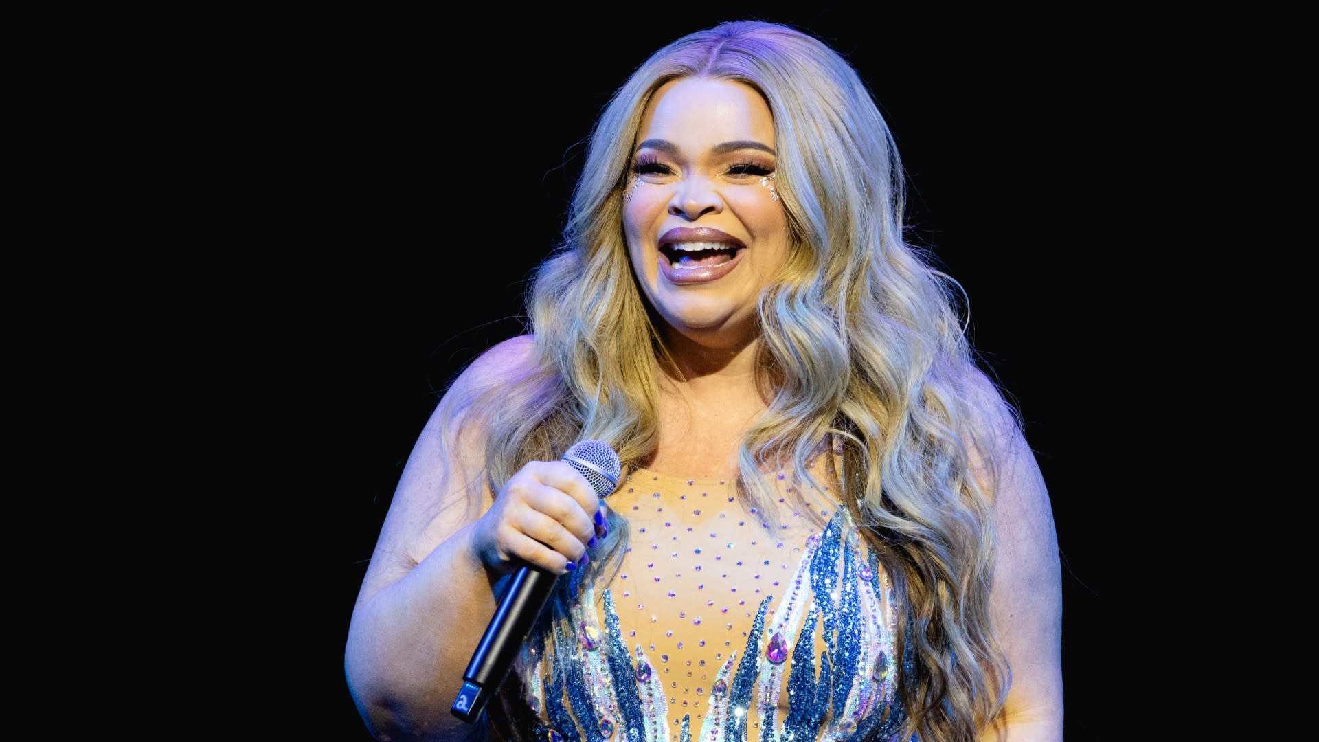 Trisha Paytas performs onstage during "The Eras of Trish Tour" at ACL Live at the Moody Theater on May 18, 2025 in Austin, Texas. 