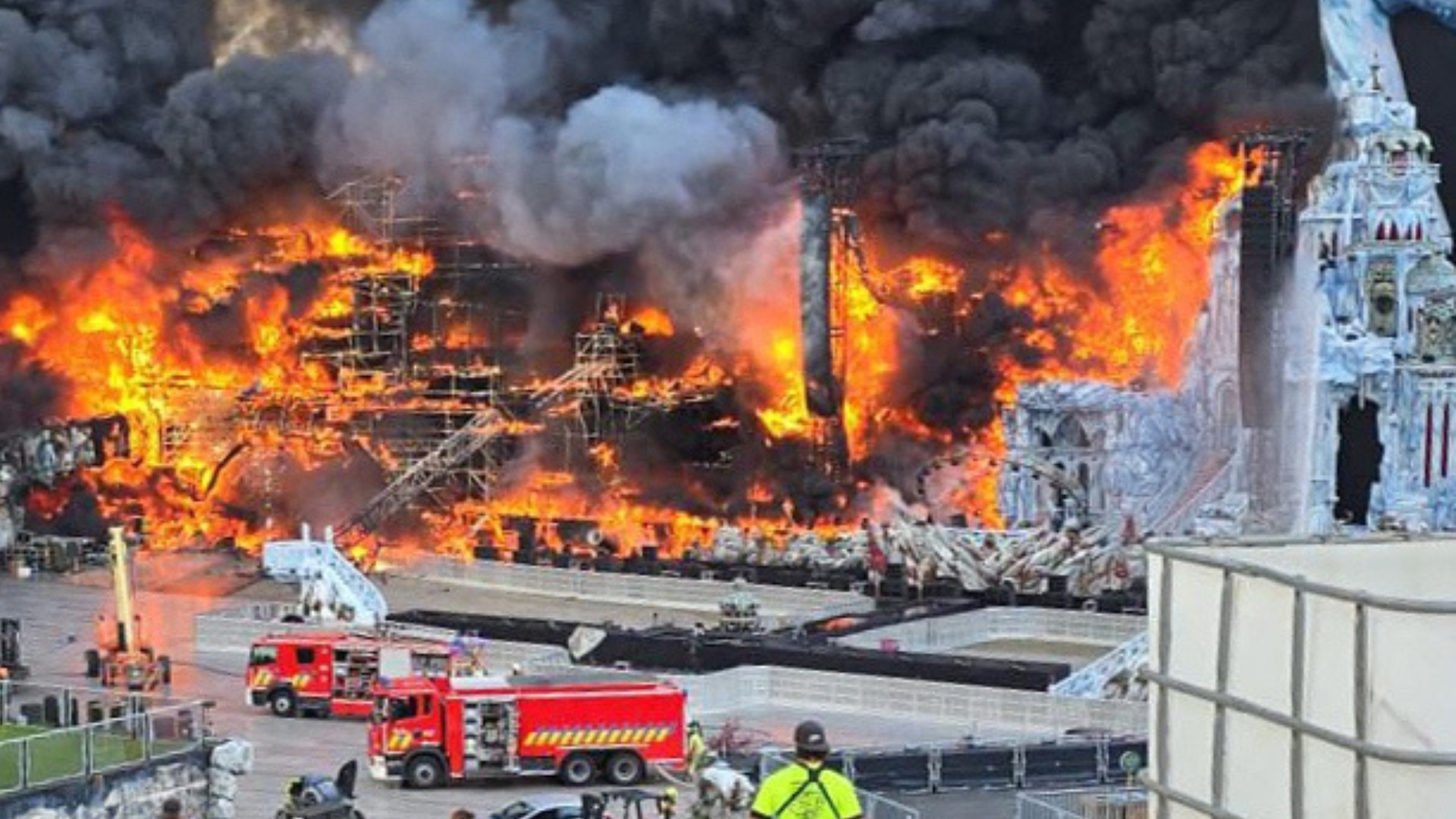 Tomorrowland Main Stage Catches Fire Days Before Festival Opening ...