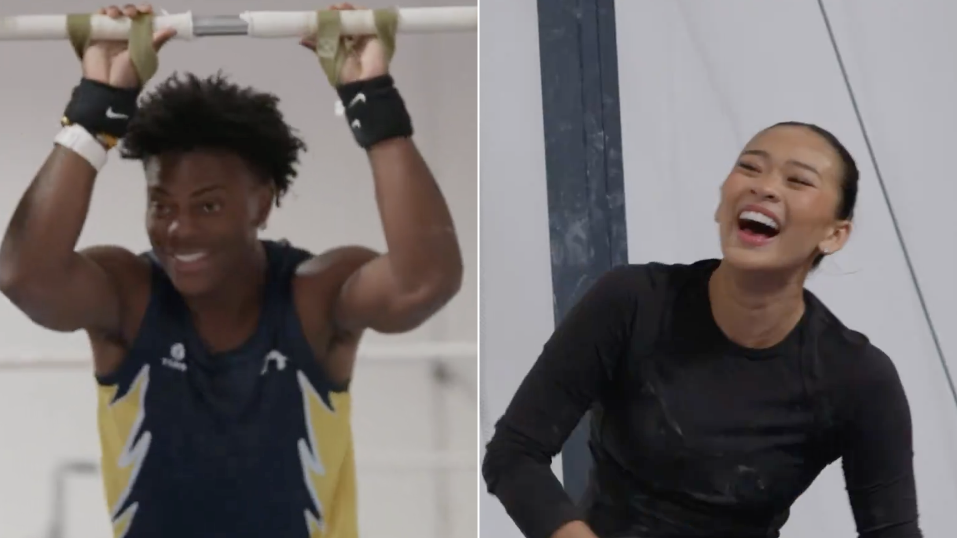 Suni Lee Bursts Out Laughing After IShowSpeed Rips Fart During Gymnastics Move