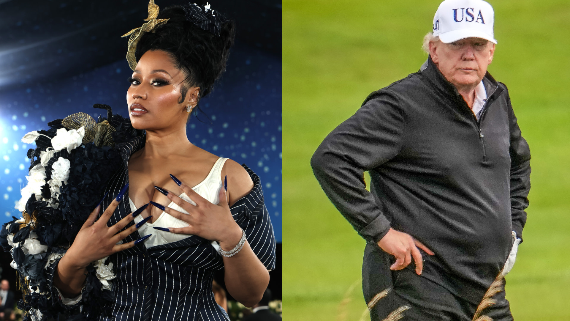 <div>Nicki Minaj on Trump Using 