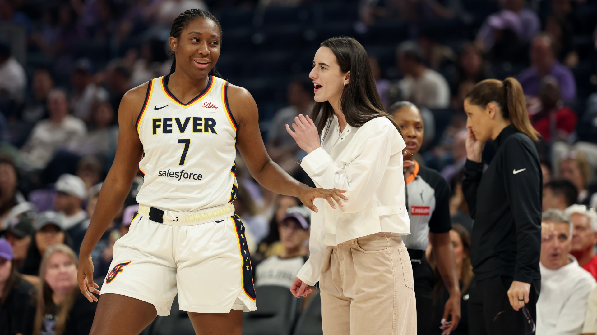 Caitlin Clark Jokes About Aliyah Boston's Block Mastery