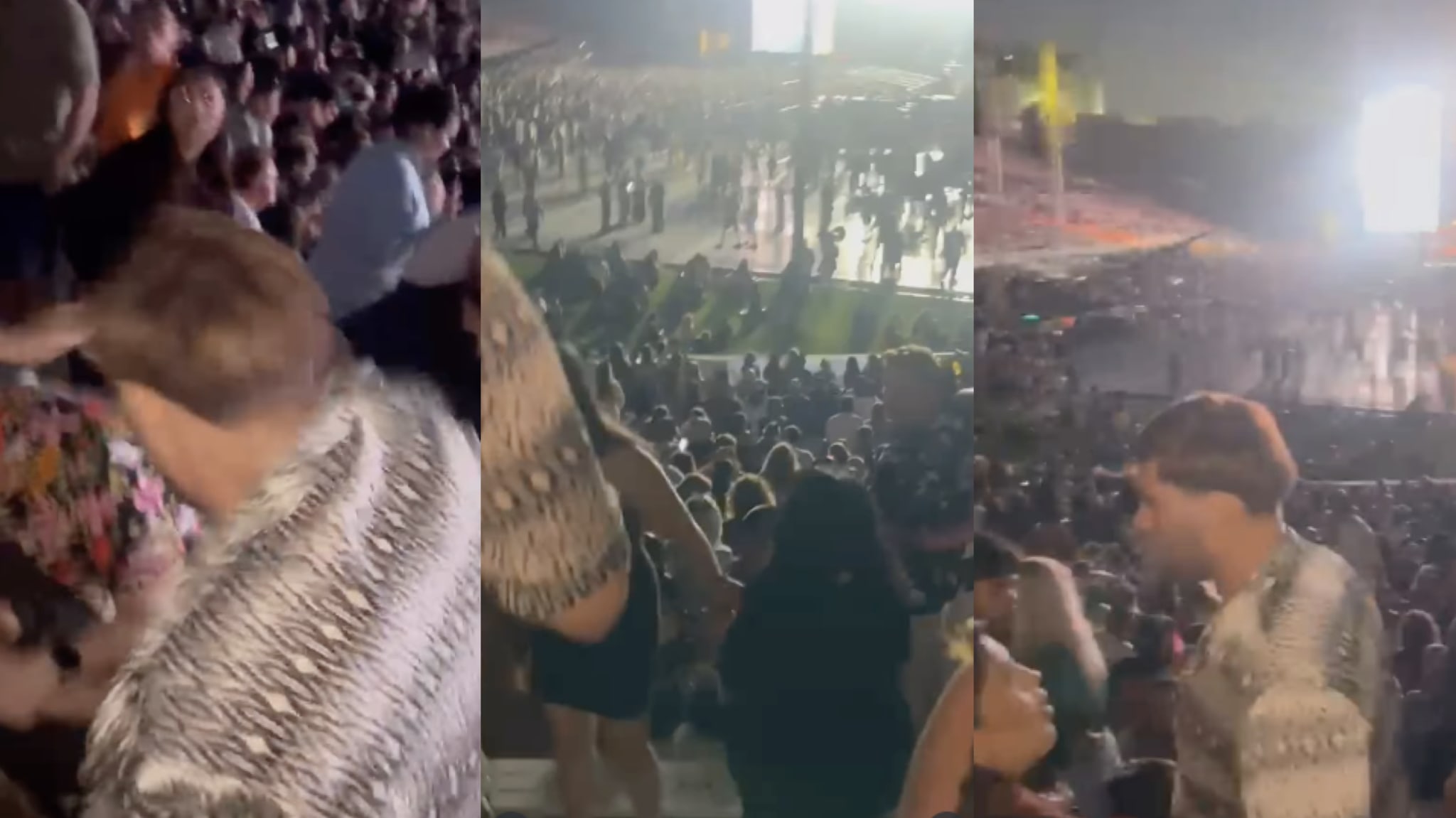 Video shows man punching woman at a Rüfüs Du Sol concert on Aug. 16 at the Rose Bowl Stadium in Pasadena, California.