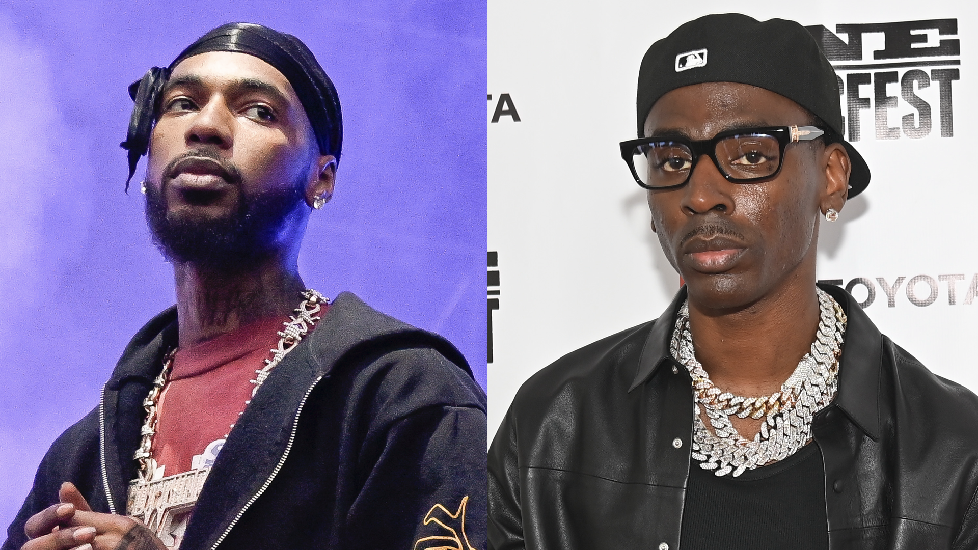 (L-R) Key Glock and Young Dolph.